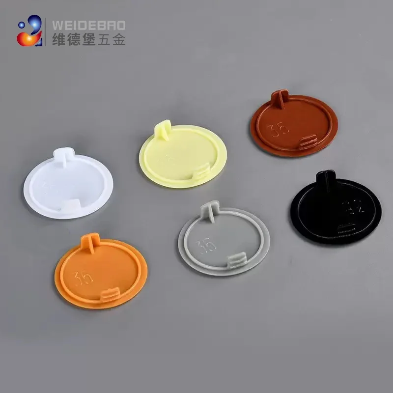Furniture Hardware Hinges - 10pcs 35mm, 38mm, 40mm Round Plastic