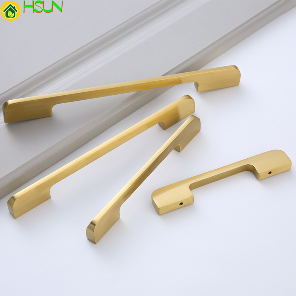 Furniture Hardware Paint - New Chinese door gold pure Brass