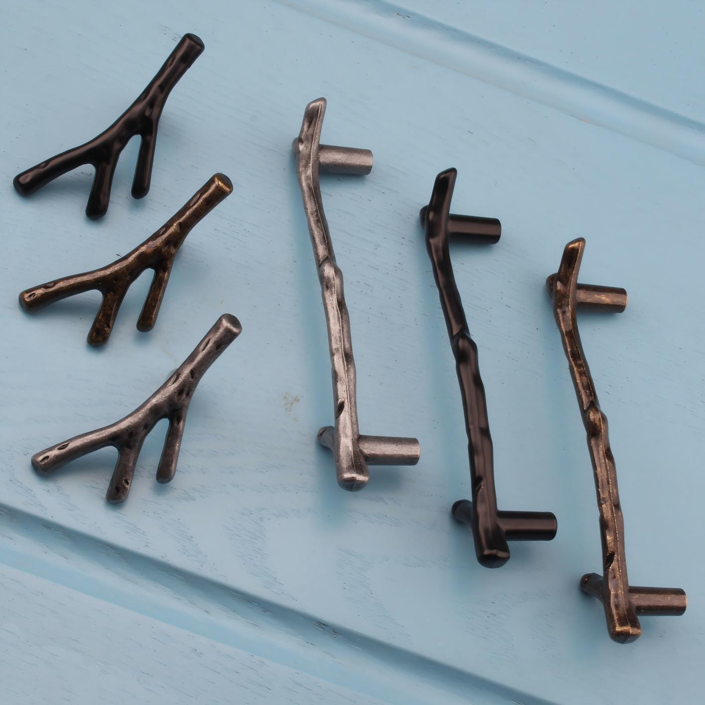 Unique Furniture Hardware Pulls - Modern European Black Bronze Kitchen Cabinet
