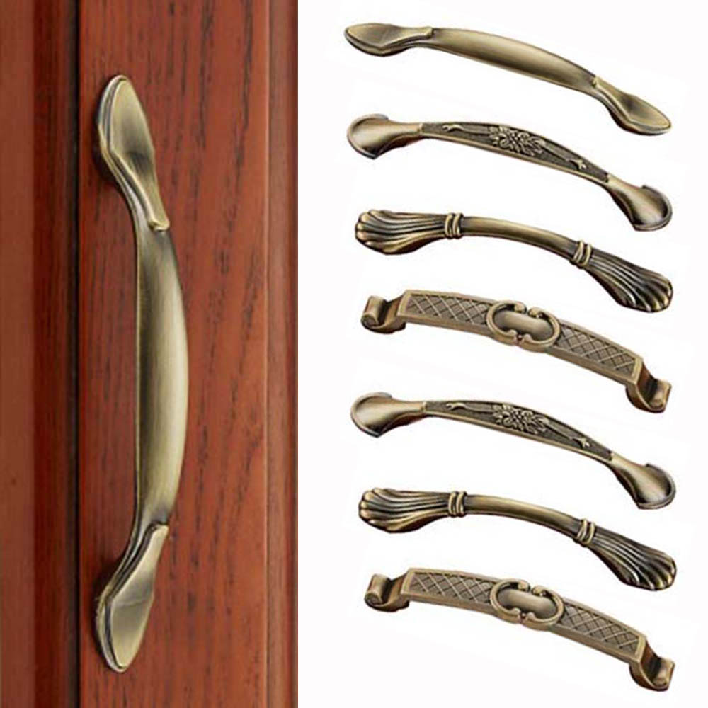 Vintage Furniture Hardware Pulls - Vintage Bronze Wardrobe Dresser Cabinet Pull