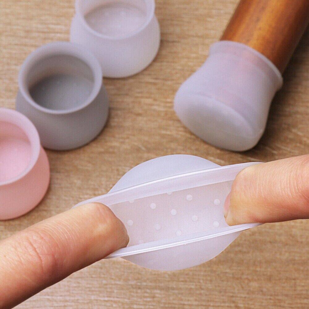 Furniture Hardware Legs - 20Pcs Chair Floor Protectors Gray Silicon