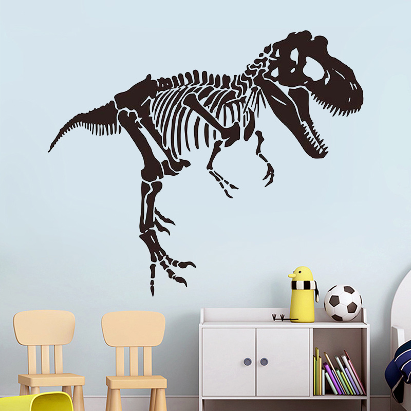Furniture Paradise & Hardware Ghaziabad Photos - Skeleton T-Rex Dinosaur Wall Sticker Vinyl
