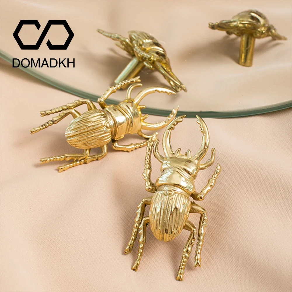 Unique Furniture Hardware Pulls - Brass Beetle Drawer Pulls Insect Cabinet