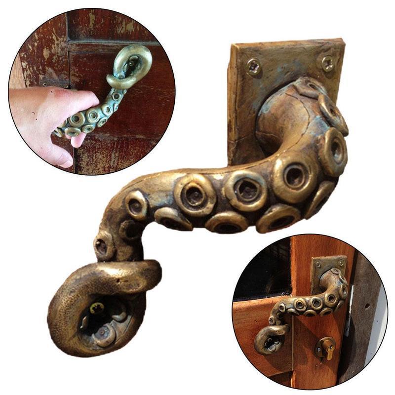 Vintage Furniture Hardware Pulls - Vintage Octopus Door Knob Outdoor Hook