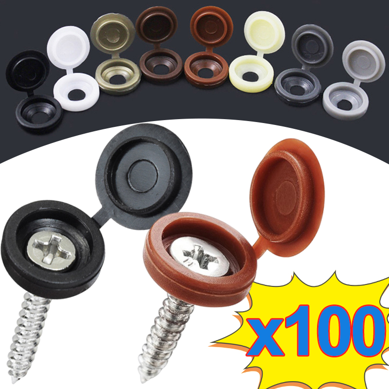 Furniture Hardware Hinges - 10/500pcs Screw Decorative Cap Plastic Protective