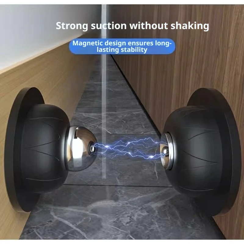 Magnetic Catch Door - Magnetic Punch-Free Silicone Entry Door Stop,