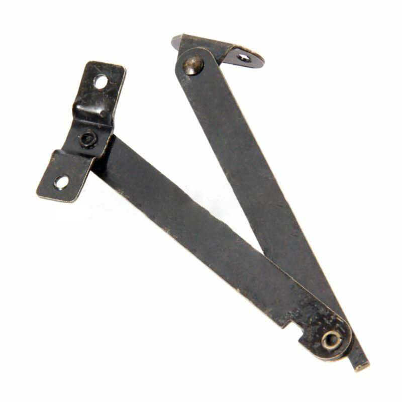 Furniture Hardware Hinges - 2PC Antique Bronze Lid Support Hinges
