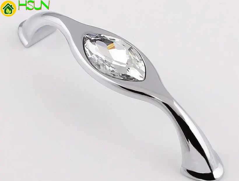 Unique Furniture Hardware Pulls - 3.75'' 5''drawer Handles Chic Crystal Knobs