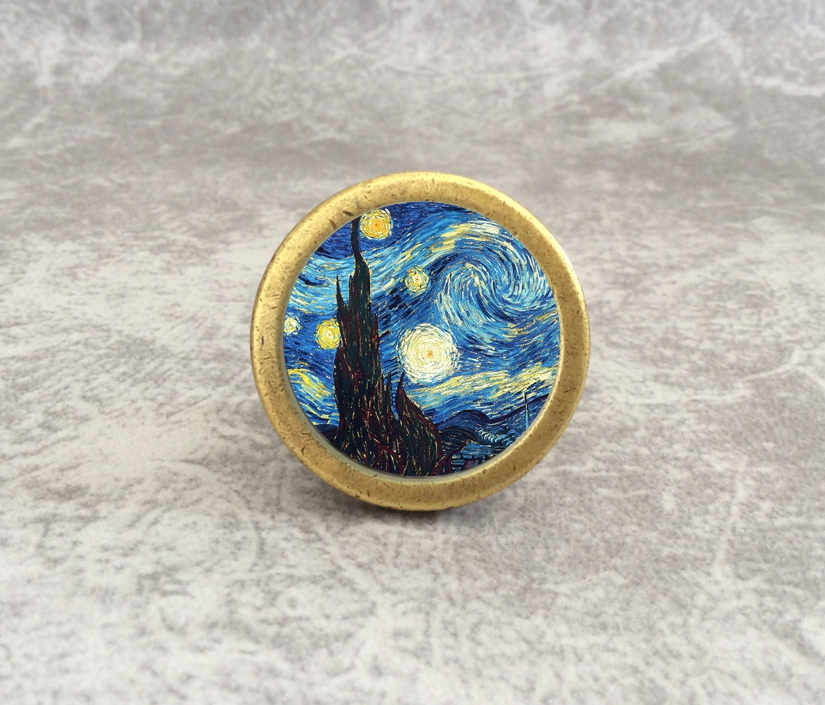 Starry Sky Dresser Knob Art Kn - Unique Furniture Hardware Pulls review and price