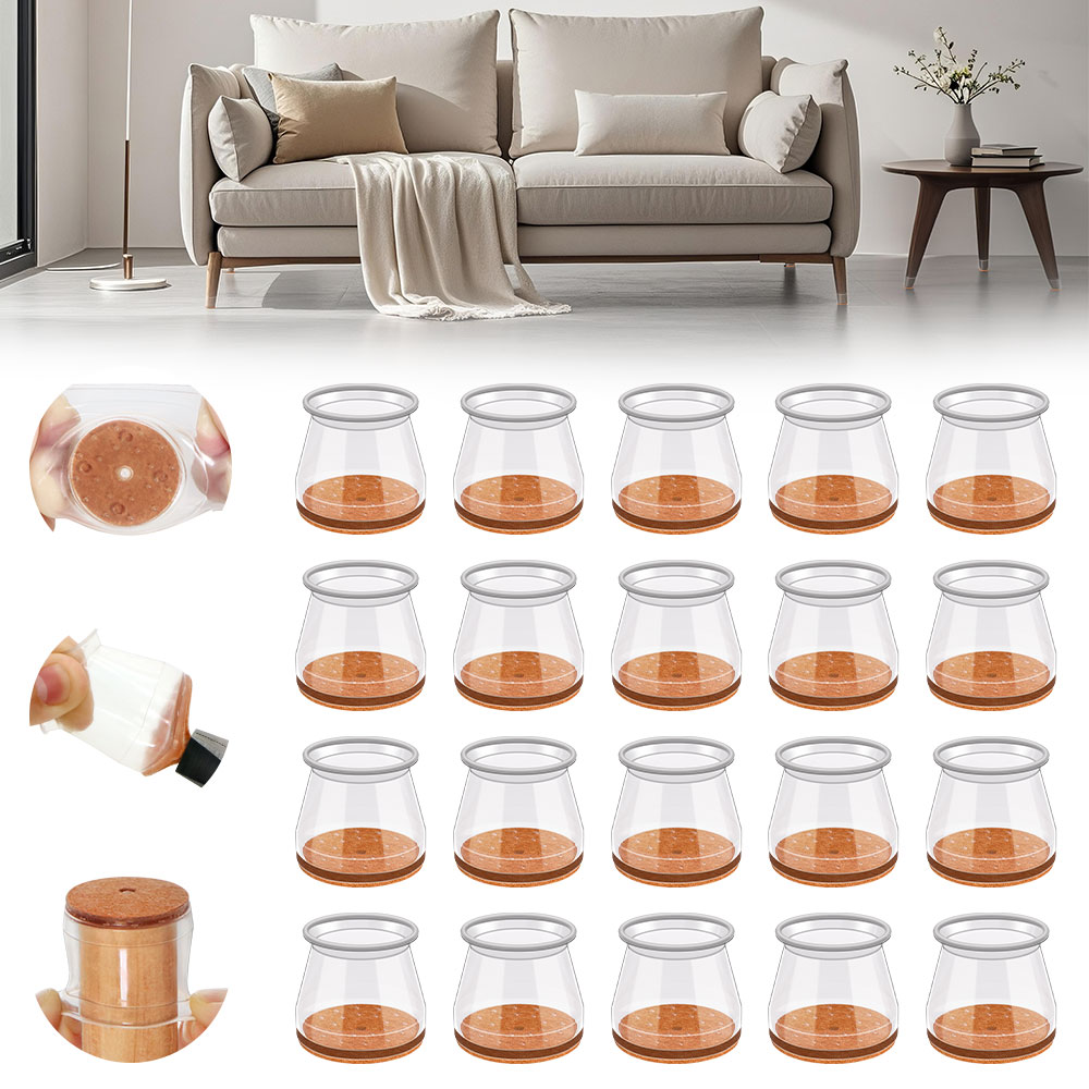 24-36pcs Chair Leg Caps Silico - Furniture Hardware Legs review and price