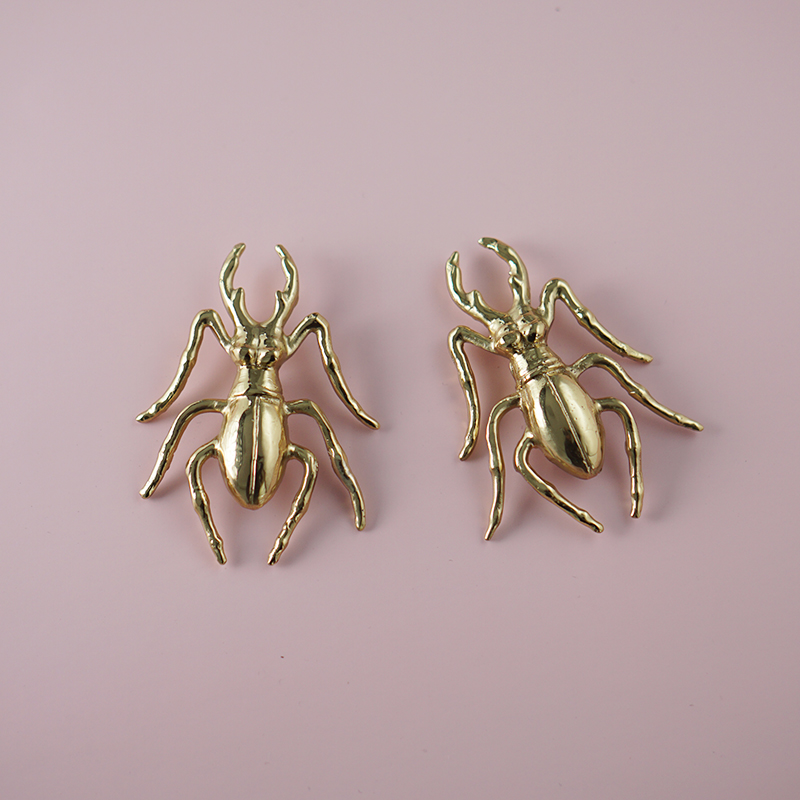 Brass Beetle Drawer Pulls Inse - Unique Furniture Hardware Pulls review and price