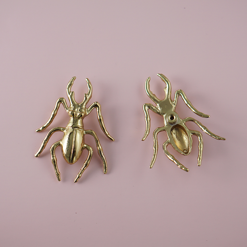 Brass Beetle Drawer Pulls Inse - Unique Furniture Hardware Pulls review and price
