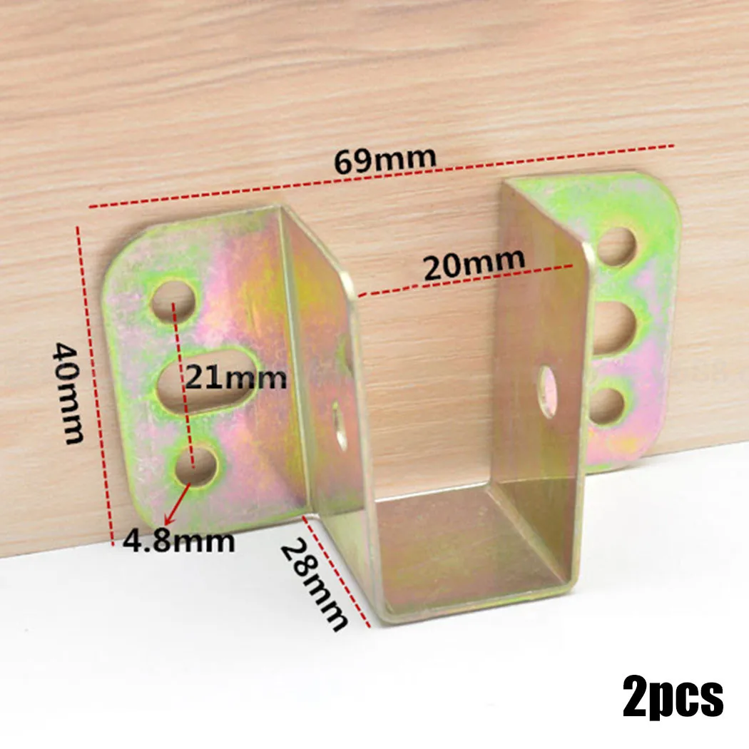 2pcs U Shaped Metal Bed Bracke - Furniture Hardware Hinges review and price
