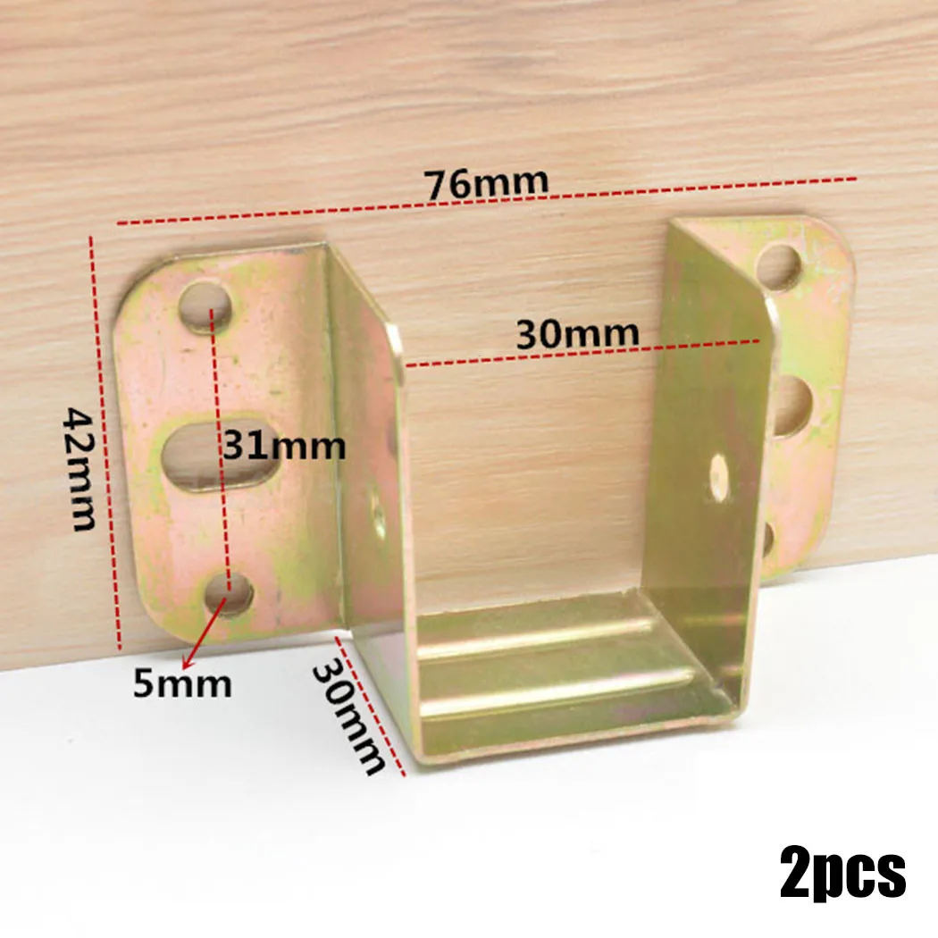 2pcs U Shaped Metal Bed Bracke - Furniture Hardware Hinges review and price