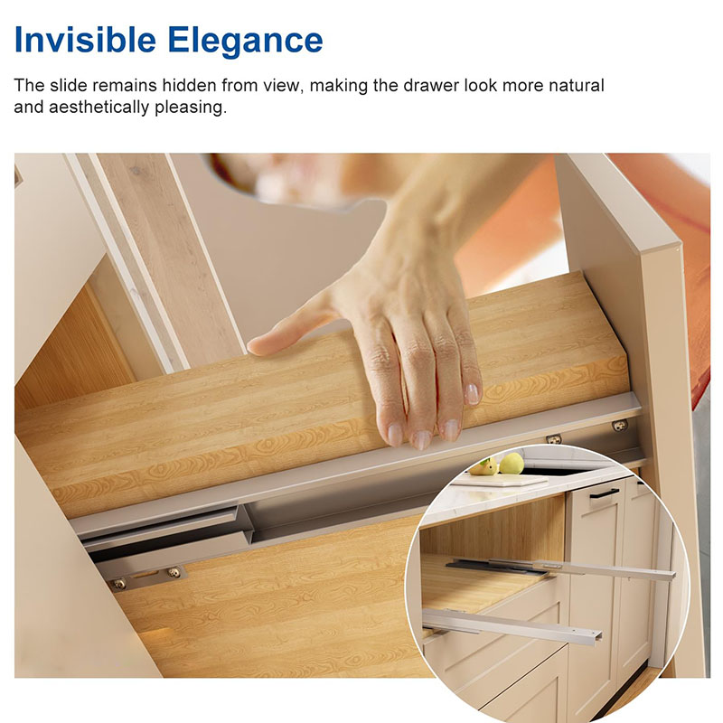 Push To Open 1 Pair Undermount - Drawer Slide Pair review and price