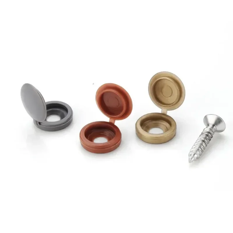 Hinged Plastic Screw Cap Cover - Furniture Hardware Hinges review and price