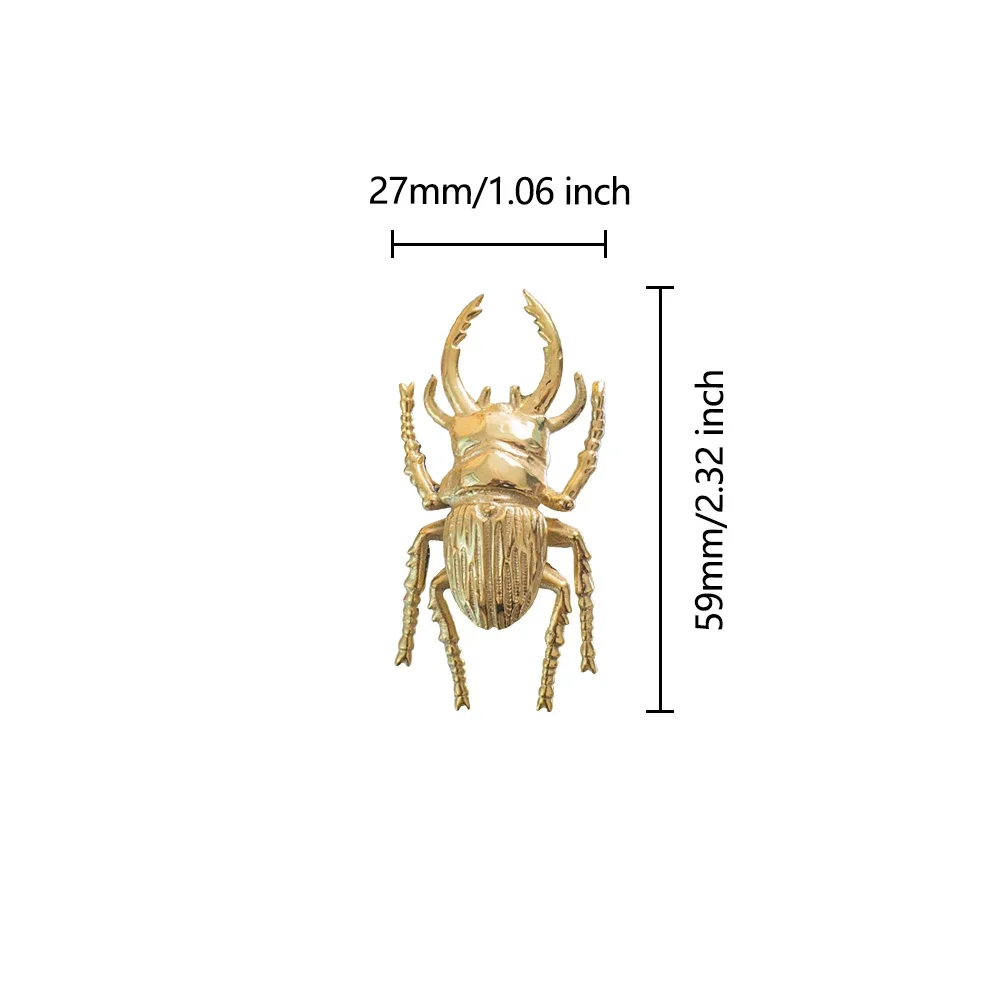 Brass Beetle Drawer Pulls Inse - Unique Furniture Hardware Pulls review and price