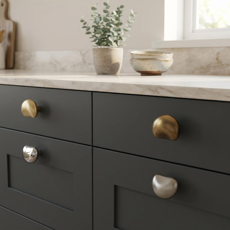 Simple Cabinet Door Knob Pebbl - Vintage Furniture Hardware Pulls review and price