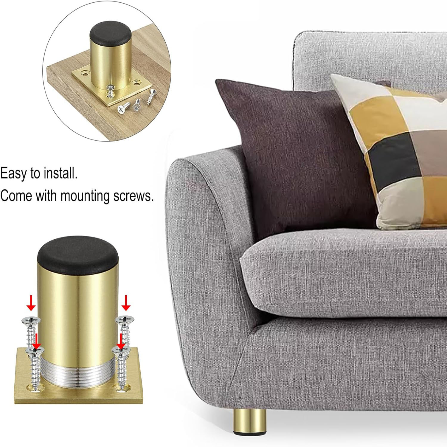 4pcs Stainles Steel Furniture  - Furniture Hardware Legs review and price