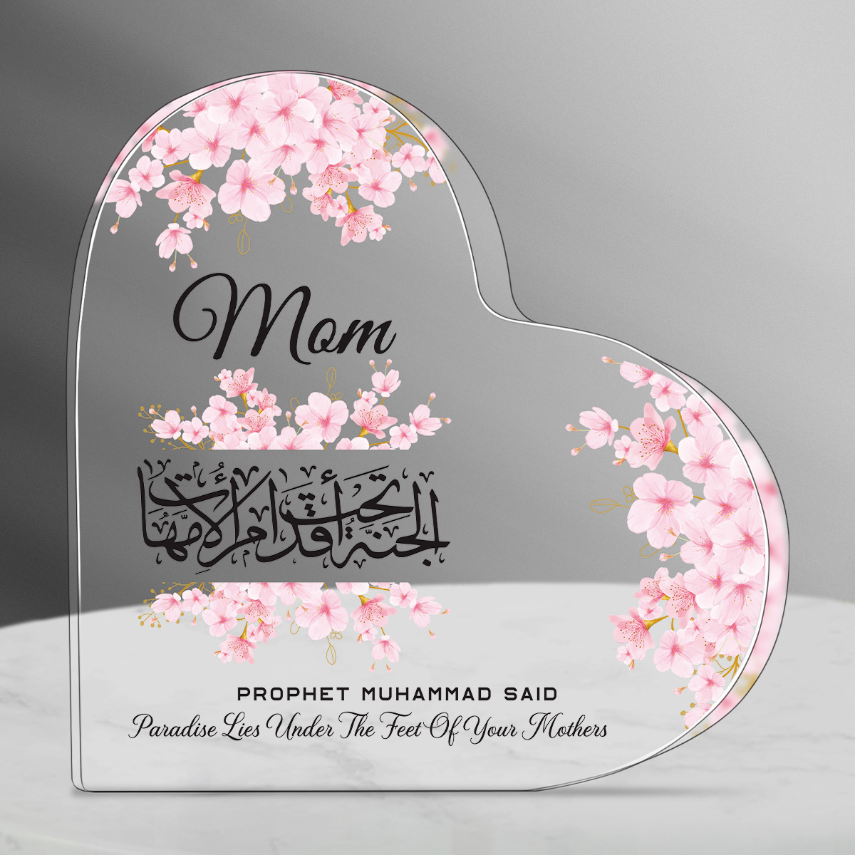 Heart Acrylic Desk Plaque Mom  - Furniture Paradise & Hardware Ghaziabad Photos review and price