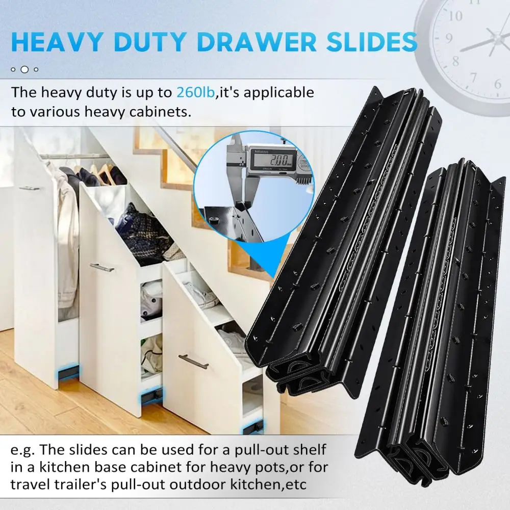 Undermount Heavy Duty Drawer S - Drawer Slide Pair review and price