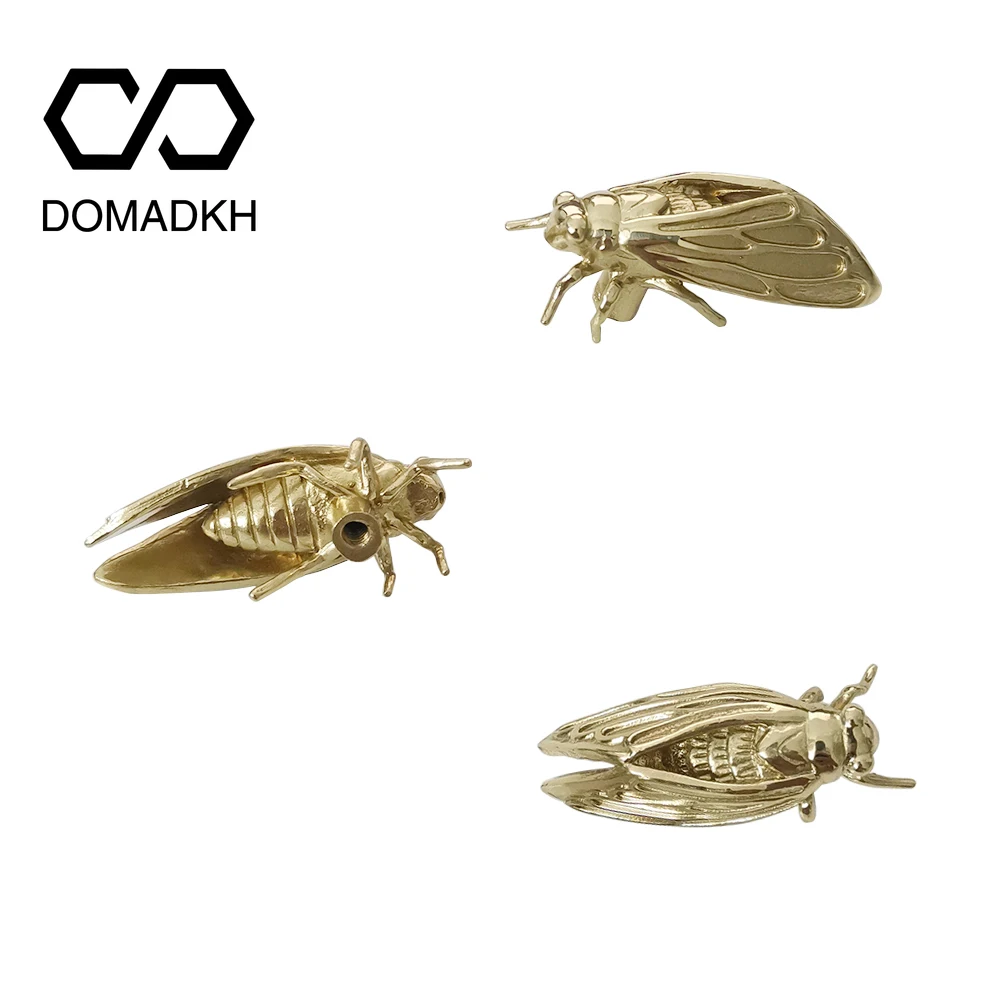 Brass Cicada Cabinet Door Knob - Unique Furniture Hardware Pulls review and price