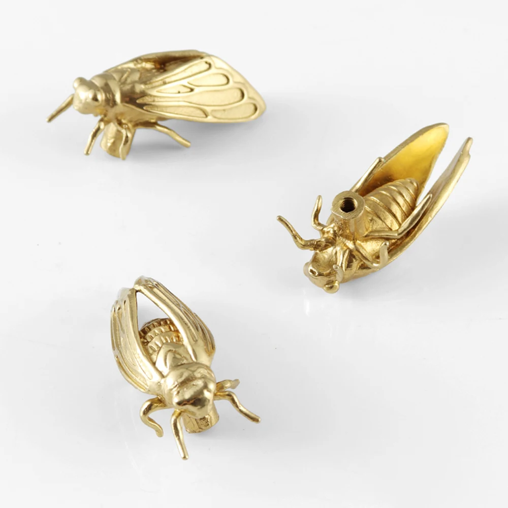 Brass Cicada Cabinet Door Knob - Unique Furniture Hardware Pulls review and price