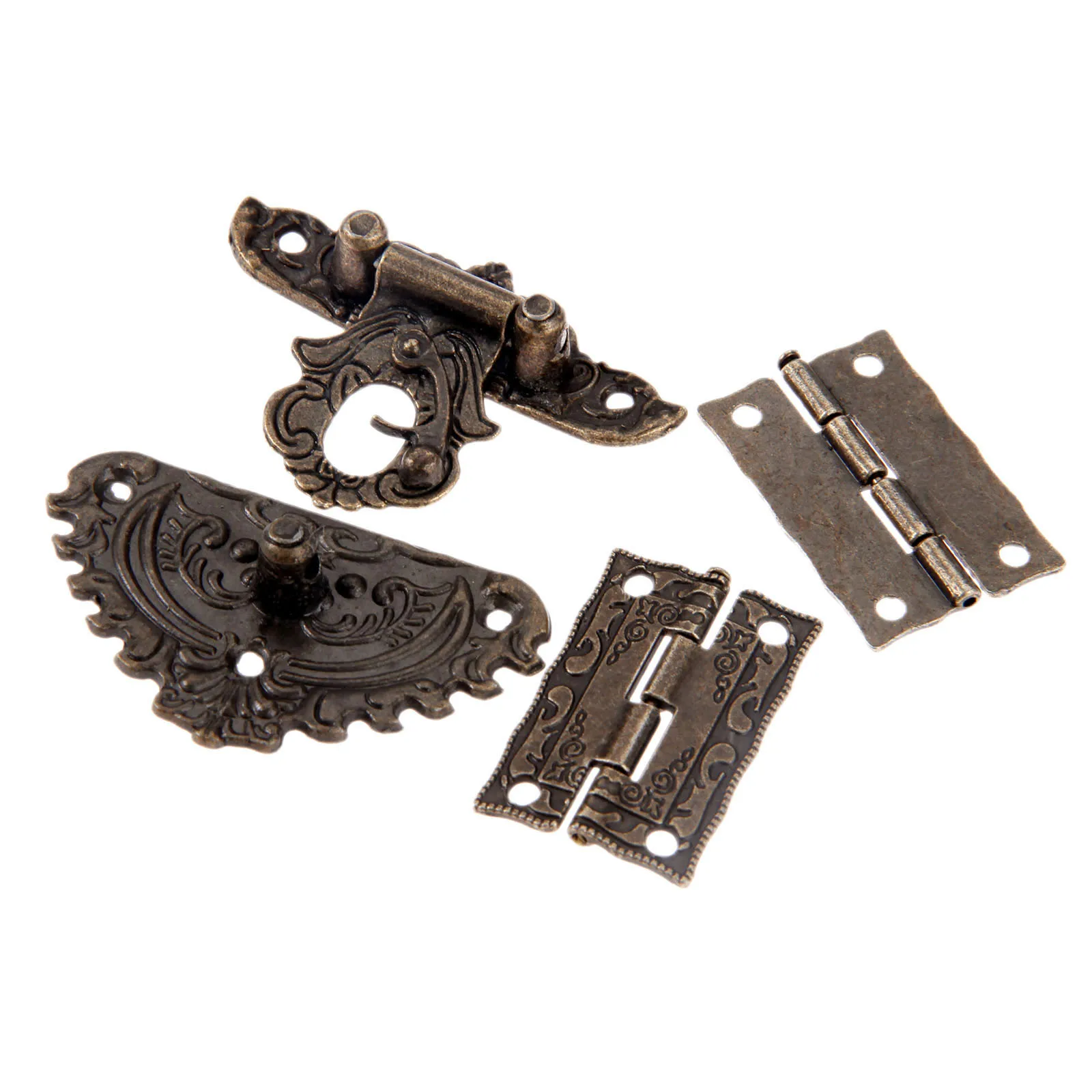 3pcs/set Antique Bronze Padloc - Furniture Hardware Hinges review and price