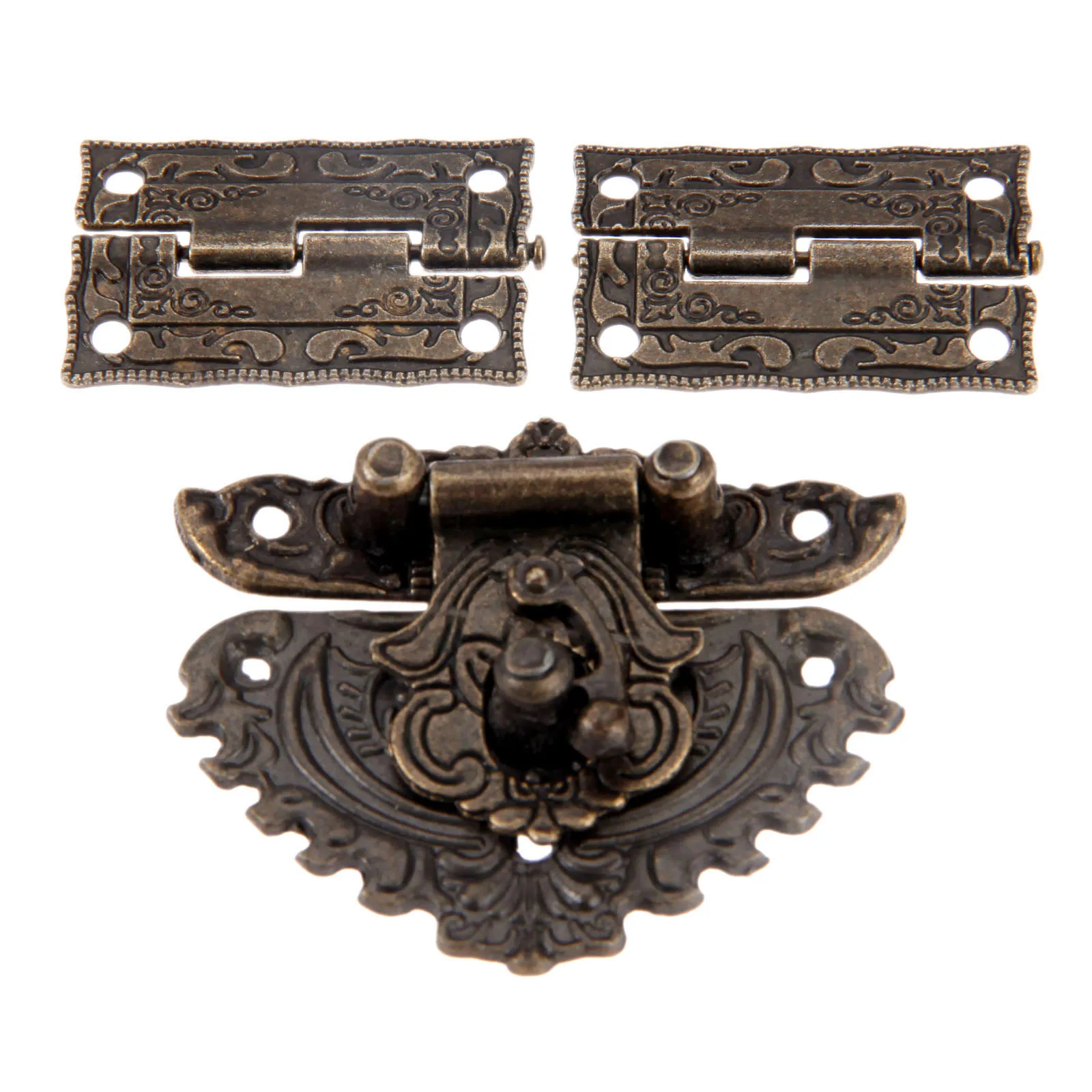 3pcs/set Antique Bronze Padloc - Furniture Hardware Hinges review and price