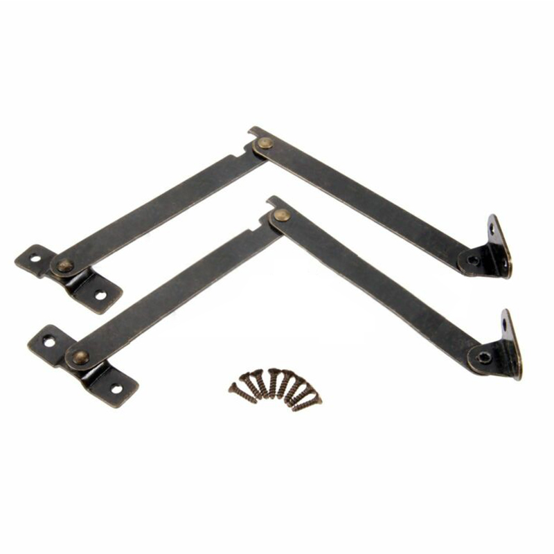 2PC Antique Bronze Lid Support - Furniture Hardware Hinges review and price