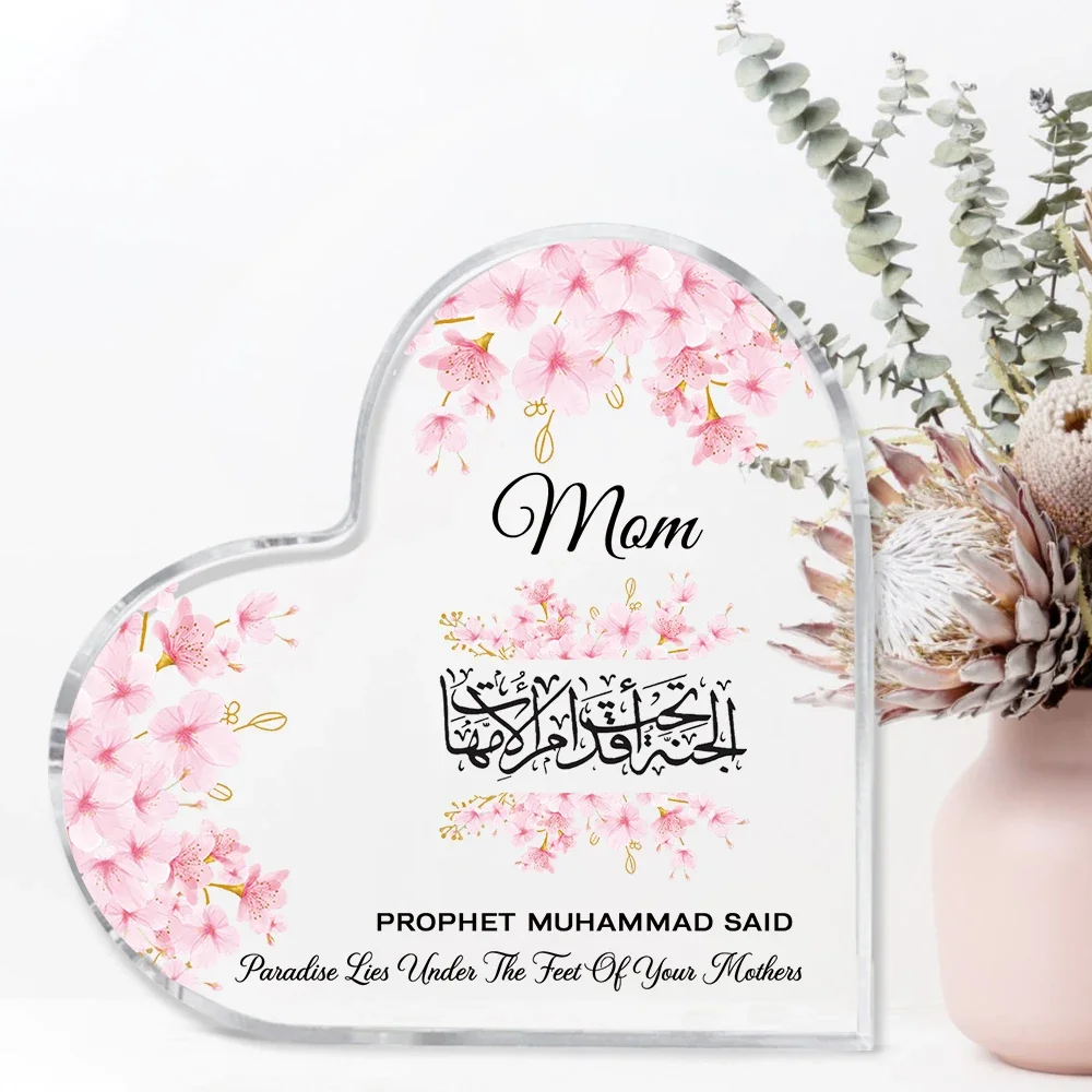 Heart Acrylic Desk Plaque Mom  - Furniture Paradise & Hardware Ghaziabad Photos review and price