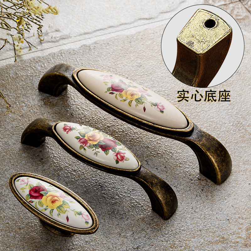 Vintage Ceramic Handle  Cabine - Vintage Furniture Hardware Pulls review and price