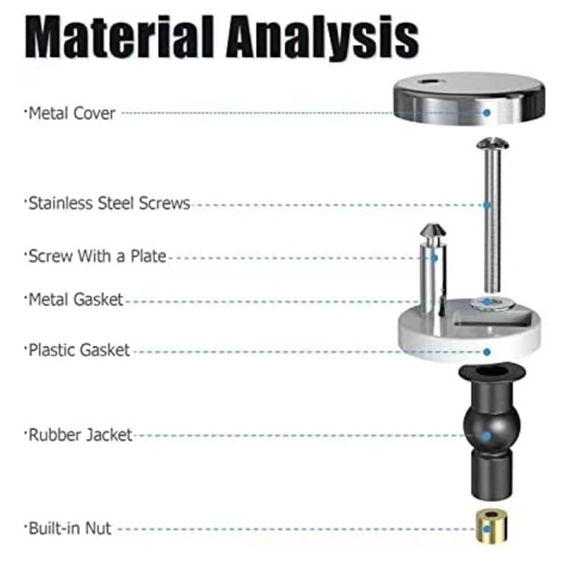 2Pcs Toilet Seat Hinges Top Fi - Furniture Hardware Hinges review and price
