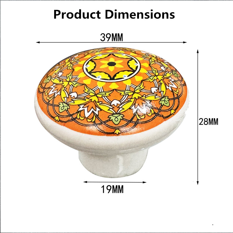 Bohemian Ceramic Single Hole C - Vintage Furniture Hardware Pulls review and price