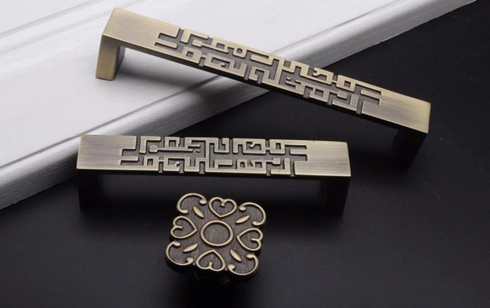 2 pcs Chinese Style Drawer Dra - Unique Furniture Hardware Pulls review and price
