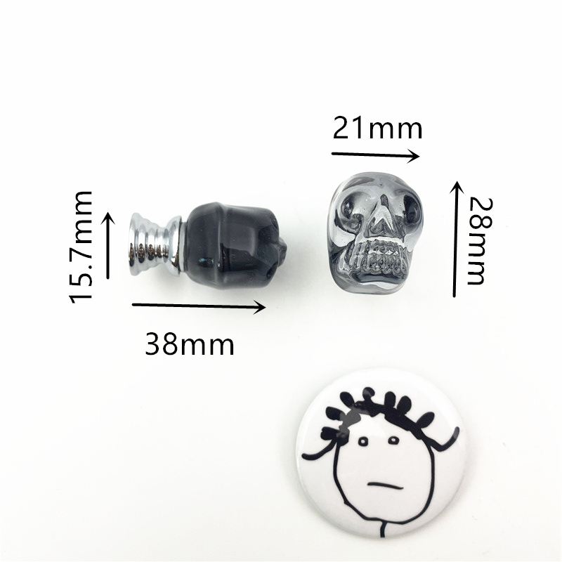 LCH  Clear Crystal Skull Shape - Unique Furniture Hardware Pulls review and price