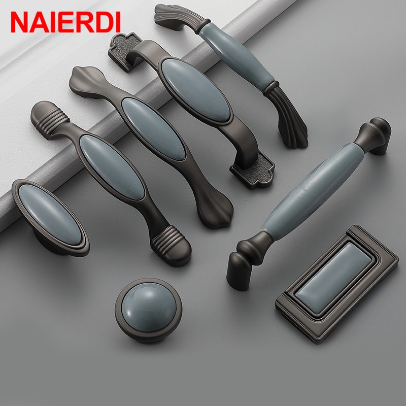 NAIERDI Ceramic Cabinet Knobs  - Vintage Furniture Hardware Pulls review and price