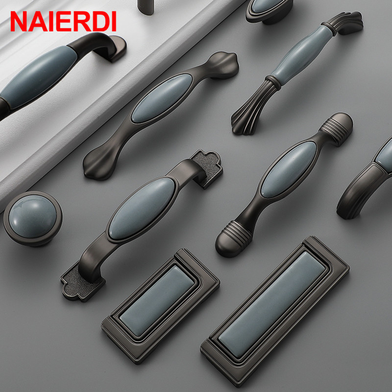 NAIERDI Ceramic Cabinet Knobs  - Vintage Furniture Hardware Pulls review and price