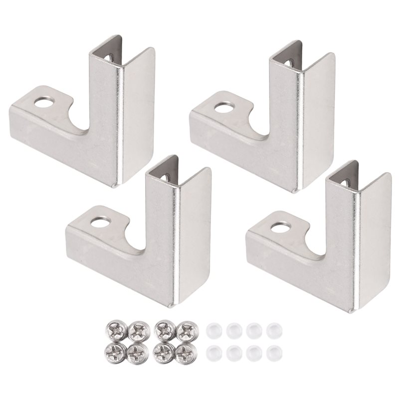 ABUI-4Pcs L Type Glass Fixing  - Furniture Hardware Paint review and price