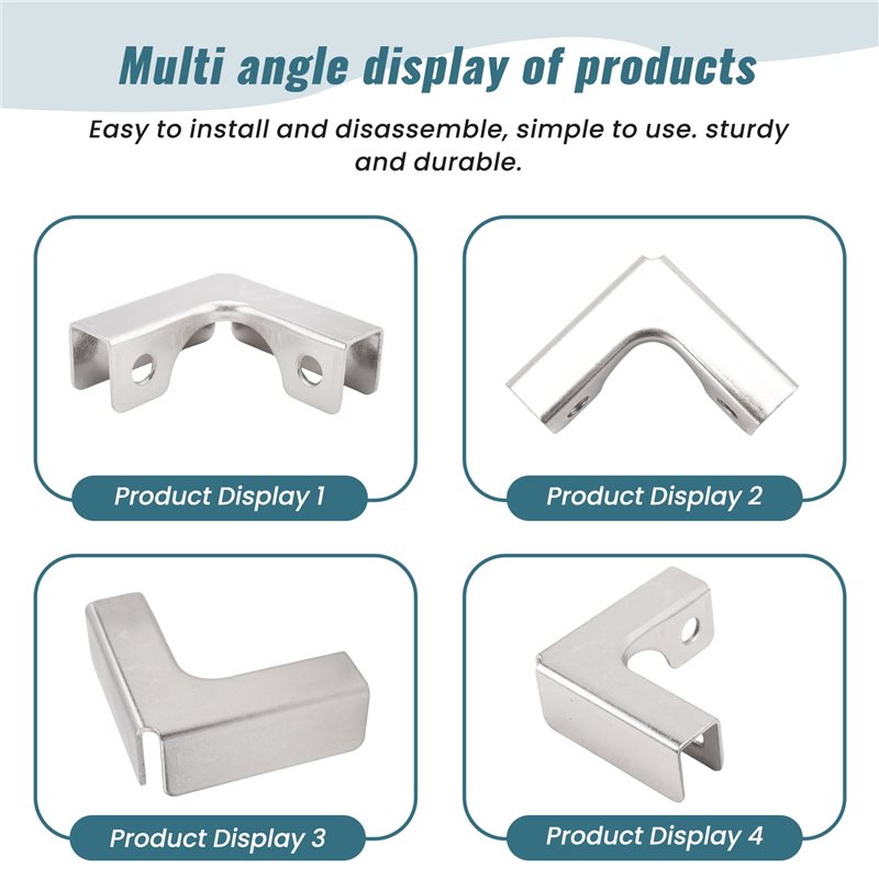 ABUI-4Pcs L Type Glass Fixing  - Furniture Hardware Paint review and price