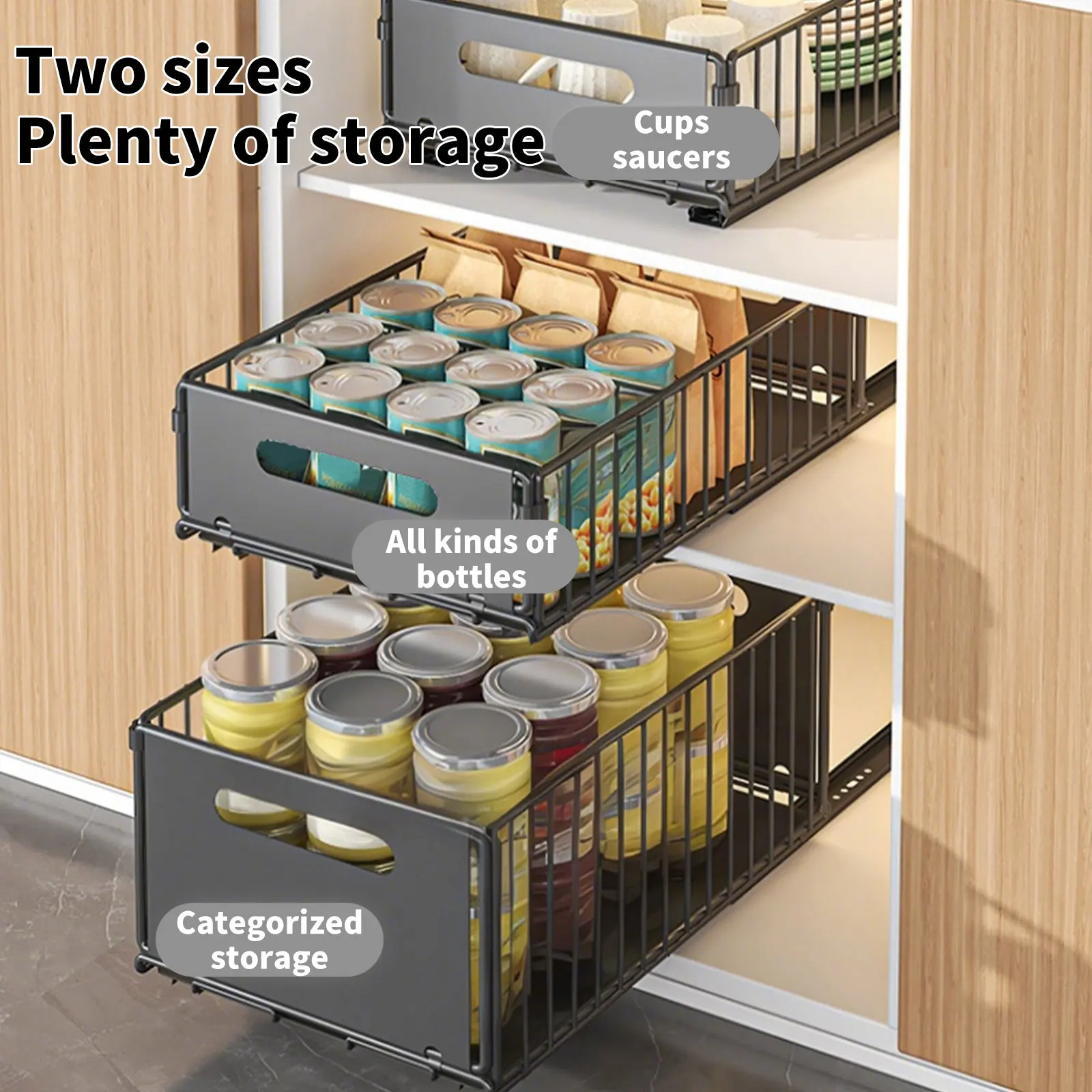 Pull Out Kitchen Storage Rack  - Drawer Slide Pair review and price