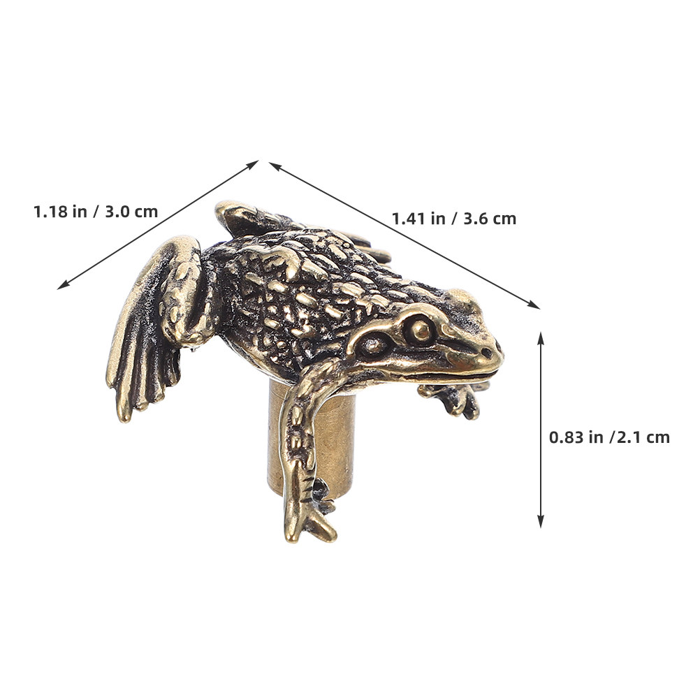 2Pcs Brass Toad Door Handles V - Unique Furniture Hardware Pulls review and price