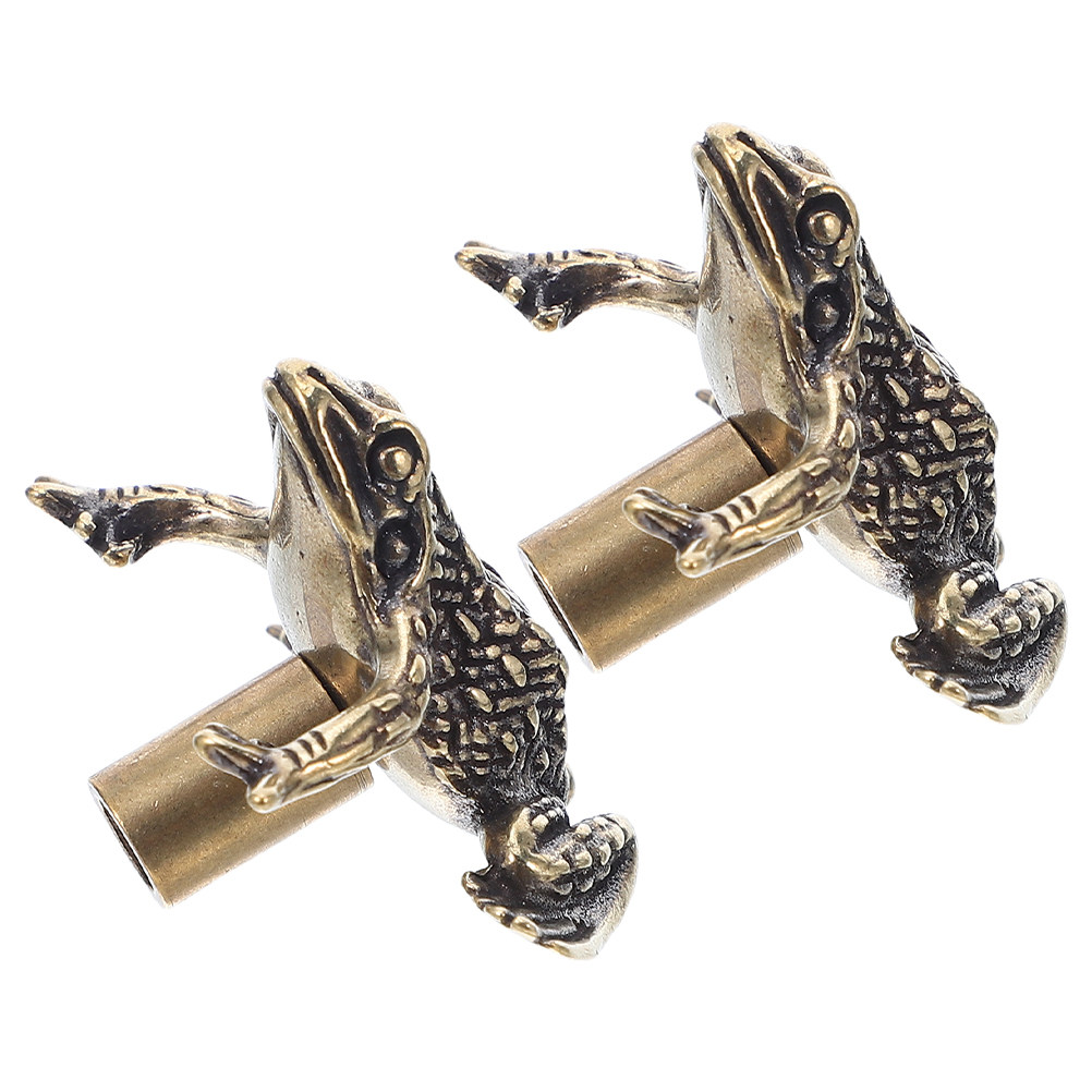 2Pcs Brass Toad Door Handles V - Unique Furniture Hardware Pulls review and price