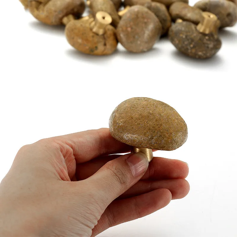 1 Pc Unique Natural Stone + Zi - Unique Furniture Hardware Pulls review and price