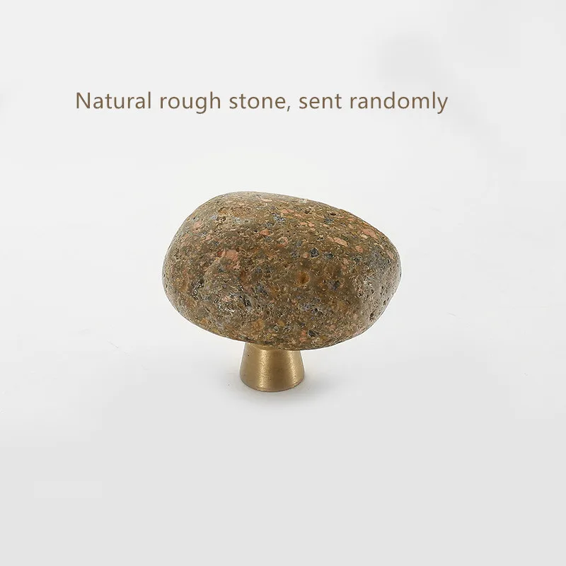 1 Pc Unique Natural Stone + Zi - Unique Furniture Hardware Pulls review and price